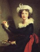 Charles Lebrun Weinie Mrs. Lebrun self-portrait France oil painting reproduction